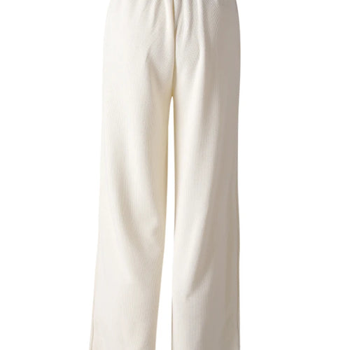 Load image into Gallery viewer, Beige Irregular Tank Top Brief Wide Leg Pants Two Piece Suit New Sleeveless Women Fashion Tide Spring Summer 2025 CPG3157
