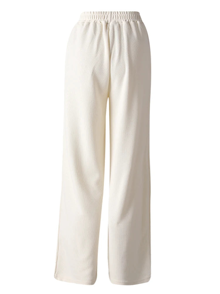 Beige Irregular Tank Top Brief Wide Leg Pants Two Piece Suit New Sleeveless Women Fashion Tide Spring Summer 2025 CPG3157