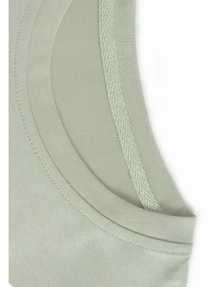 Women Apricot Mesh Spliced Big Size Elegant T-shirt New Round Neck Short Puff Sleeve Fashion Spring Summer 20251DJ0891