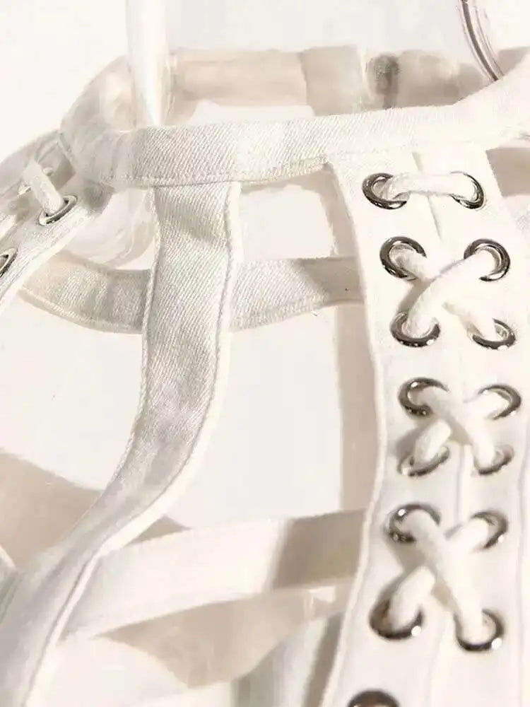 Wide Leg Pants Hollow Out Two Piece Suit New Stand Collar Long Sleeve Loose Fit Women Fashion Spring Autumn 2025 1DE9154