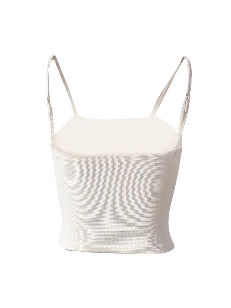 Beige Irregular Tank Top Brief Wide Leg Pants Two Piece Suit New Sleeveless Women Fashion Tide Spring Summer 2025 CPG3157