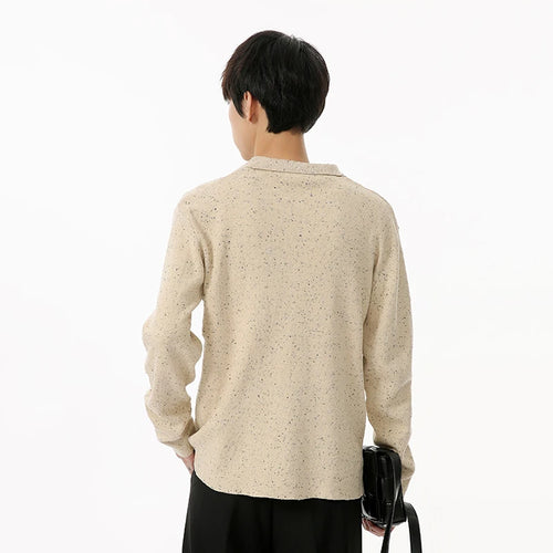 Load image into Gallery viewer, Korean Style Men&#39;s Cardigan Solid Color Single Breasted Menwear Turn-down Collar Casual Male Sweater Simple 9C6937
