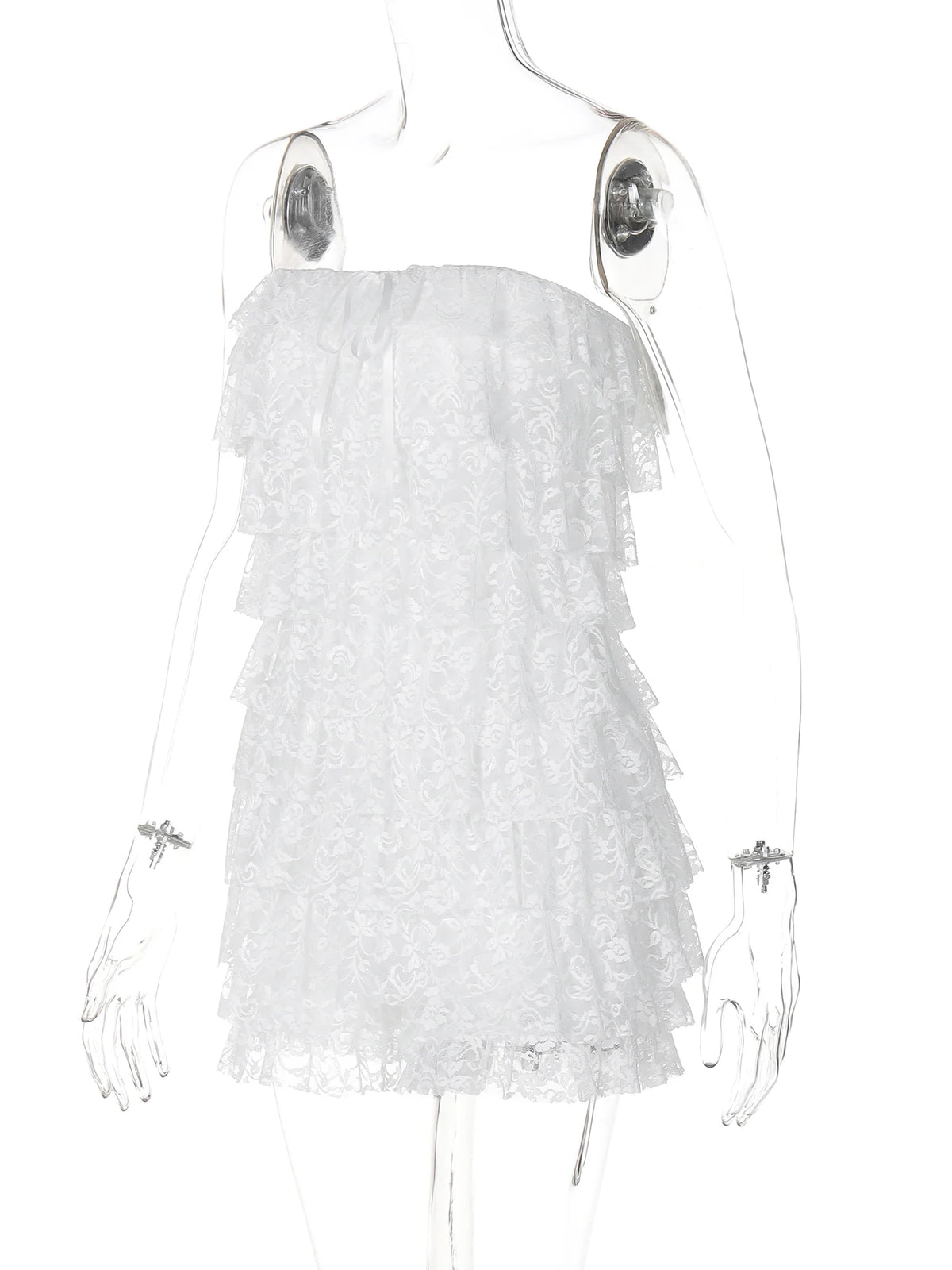 Solid Strapless Floral Print Bow Ruched Sexy Bodycon Playsuit Fashion Women Y2K Romper Birthday Party Vacation