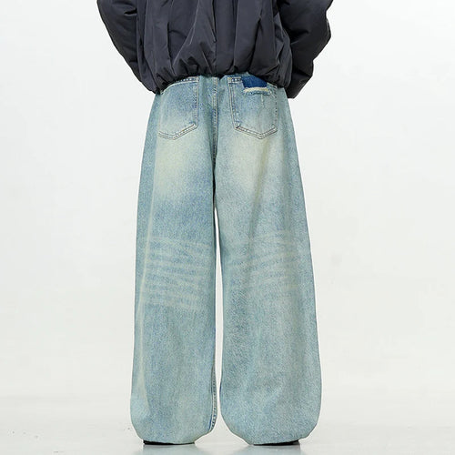 Load image into Gallery viewer, Men's Jeans New American Solid Color Style Cleanfit Loose Straight Wide Leg  Male Denim Pants Trendy Spring 2025 9W1374
