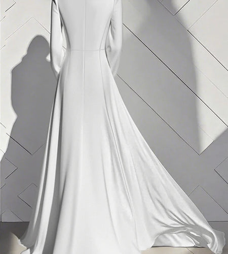 Spring Autumn Party Birthday White Maxi Dresses Woman Trendy Long Sleeves High Waisted Elegant Red Dresses Ladies