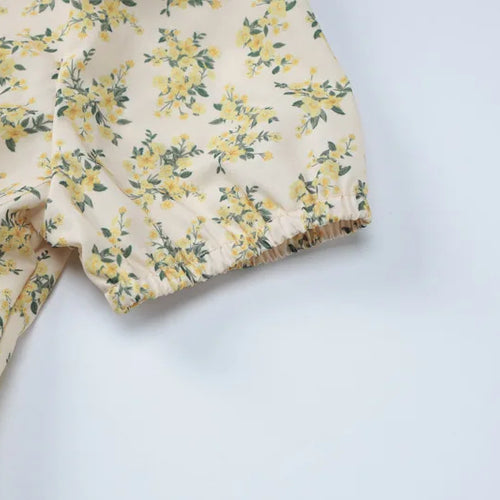 Load image into Gallery viewer, Deep V Neck Print Sexy Mini Dress For Women Fashion Lace-up Short Sleeve A-line Pleated Dress Elegant New Clothes
