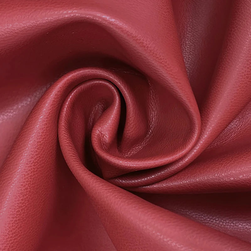 Autumn Winter Red Faux Leather Jackets Women 2024 New Outwear Long Sleeves PU Leather Short Coats Outwear for Female