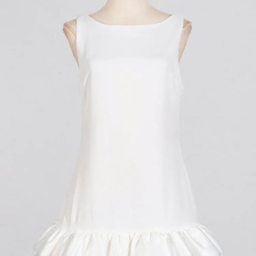 Load image into Gallery viewer, Elegant Sleeveless 2024 Summer Ruffle Tight Short Women's Fashion Sweet Splicing Sexy Backless Party Evening Dress
