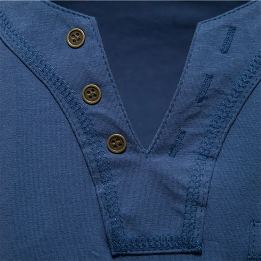 Summer Top Quality Cotton T Shirt Men Solid Color Design V-neck T-shirt Casual Classic Men's Clothing Tops Tee Shirt Men