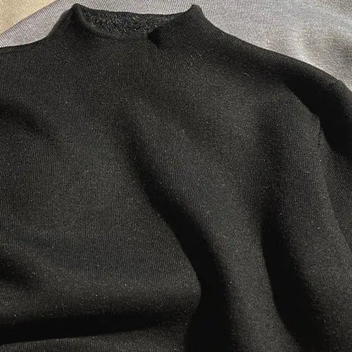 Load image into Gallery viewer, Solid Elegant Basic Knit Pullover Tops Women Half Turtlneck Velvet Sweater Long Sleeve Casual Slim Korean Fashion Autumn Winter
