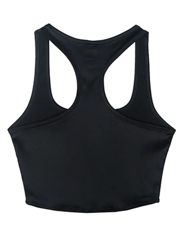 High Street Solid Crop Top For Women Square Collar Sleeveless Backless Vintage Slim Vests Female Summer Style