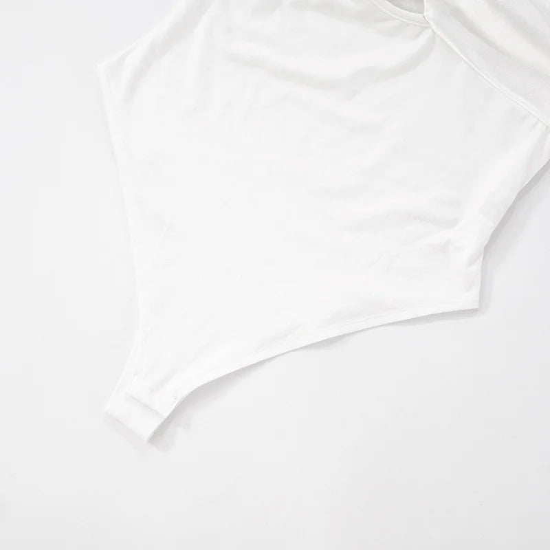 Sexy 2 Pieces Sets For Women Off-shoulder Strapless Hollow Out Bodysuit And Hot Skirt Two Pieces Sets Sexy Suit