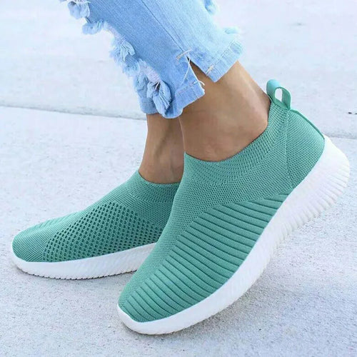 Load image into Gallery viewer, Women&#39;s Sneaker Slip On Women Sneakers Breather White Shoes Women Casual Sneaker Sports Shoes Comfortable Vulcanize Shoes Female
