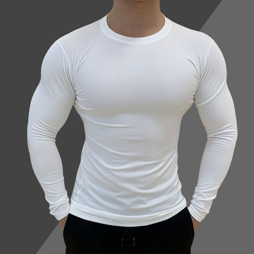 Load image into Gallery viewer, Men Compression T-shirt Gym Fitness Sport Tight Running Sweatshirt Jogging Workout Sportswear Long Sleeve Elastic Tops RashGuard
