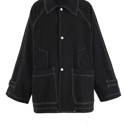 Load image into Gallery viewer, Big Size Denim Jacket Wide Leg Pants Two Piece Suit New Lapel Long Sleeve Women Fashion Tide Spring Autumn 2025 CPG2048
