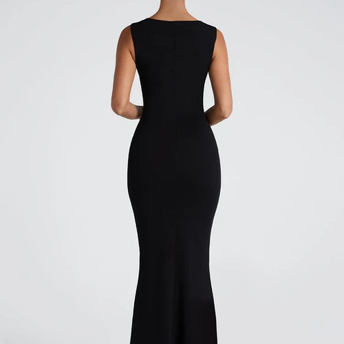 Load image into Gallery viewer, Square Collar Sleeveless Sexy Maxi Dress For Woman Fashion Spring Summer New High Waist Bodycon Club Party Long Dress
