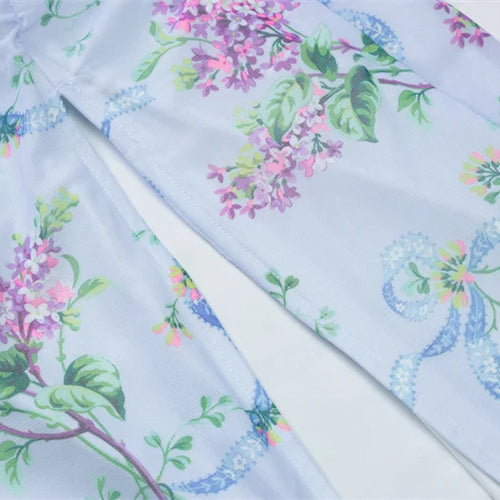 Load image into Gallery viewer, Sleeveless Print Spaghetti Strap Slash Neck Sexy Backless Thigh Split Maxi Dress Women Pleated Vacation Dress Summer
