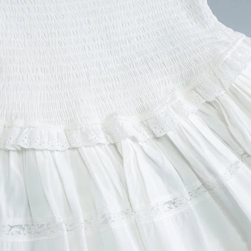 Load image into Gallery viewer, Off-shoulder Strapless A-line Sexy Mini Dress For Women Fashion Lace Sleeveless Backless High Waist Club Party Dress
