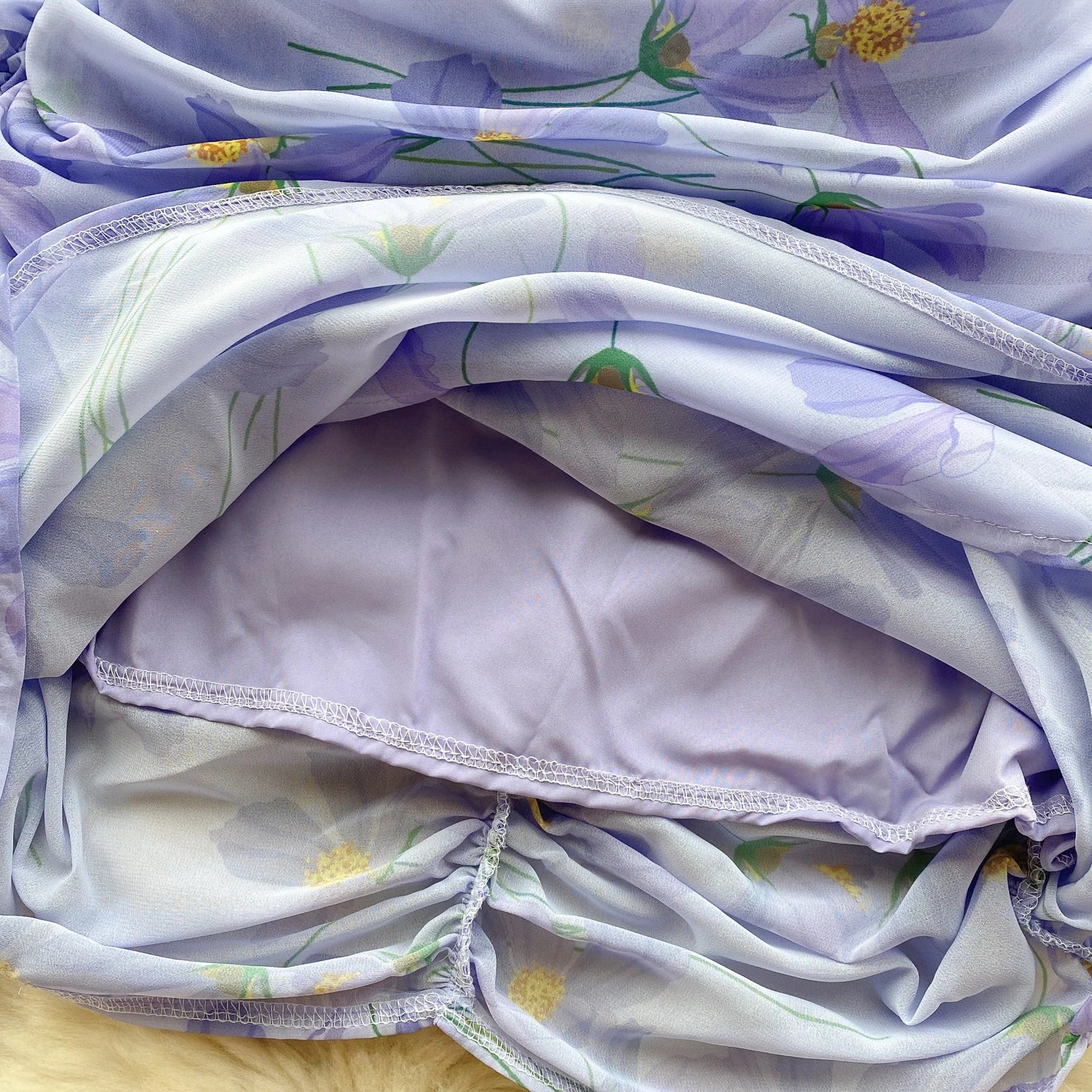 French Sexy Club Off Shoulder Bow Slip Mini Dresses For Women Purple Floral  Patchwork Asymmetry Pleated Dress Korea 2023 Autumn