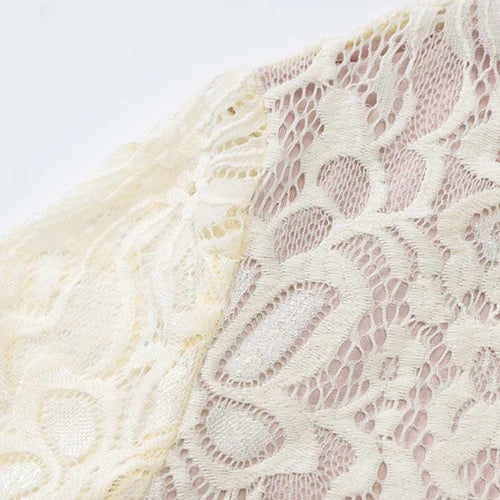 Load image into Gallery viewer, Lace Hollow Out Long Sleeve Sexy Mini Dress For Women Fashion Half High Collar Bodycon Club Party Dress Elegant Dresses
