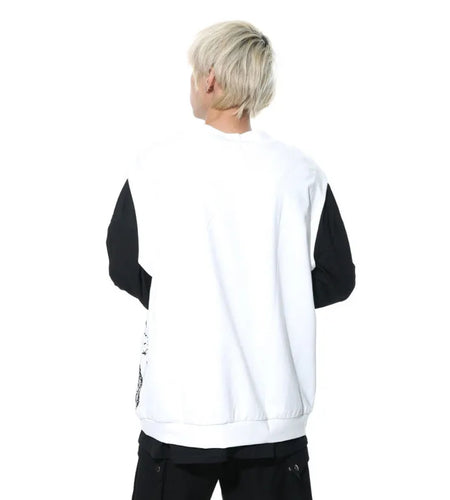 Men Vest New Fashion Korean Tie Dyed V-neck Sleeveless Vests Trendy Casual Male Top Pullover Clothing Summer 9C5144