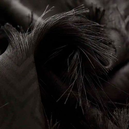 Load image into Gallery viewer, Spring Autumn Stand Collar Long Sleeve Perspective Black Loose Tassels Big Size Dress Women Fashion Tide JI780
