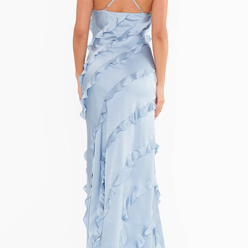 Load image into Gallery viewer, Solid Slimming Long Dresses For Women Square Neck Sleeveless High Waist Temperament Dress Female Fashion Style New
