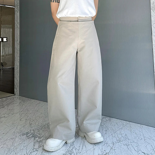 Load image into Gallery viewer, Fashin Korean Style Men&#39;s Casual Pants Double-layer Straight Wide Leg Pants Solid Color Niche Stylish Men Wear 9C7056
