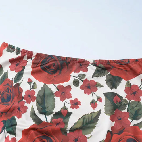 Load image into Gallery viewer, Floral Print Sexy Skirt Two Piece Sets Women Fashion Sleeveless Crop Tops And Long Skirt Femme Printed Two Piece Sets
