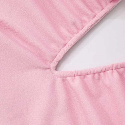 Load image into Gallery viewer, Rose Strapless Sexy Maxi Dress Women Pink Gown Off-shoulder V Neck Backless Sleeveless Bodycon Beach Club Long Dress
