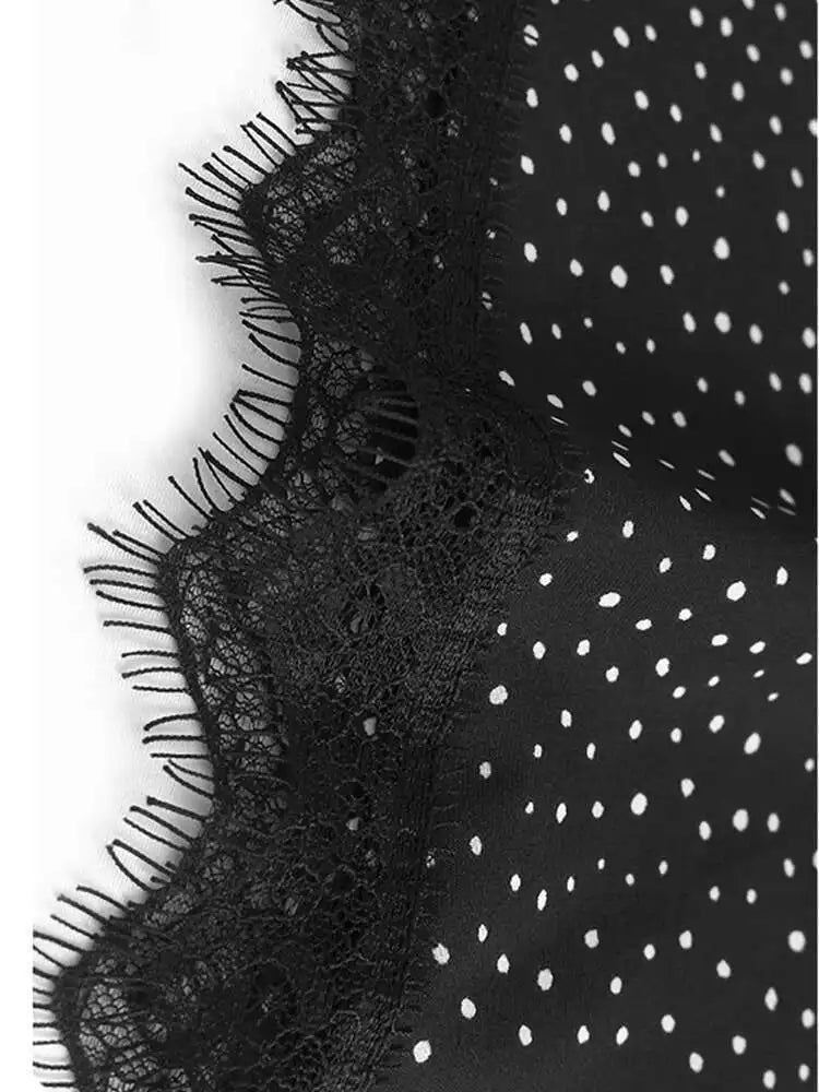 Women Gray Color-block Dot Big Size Long Elegant Dress New Round Neck Short Sleeve Fashion Spring Summer 2025  1DH6007