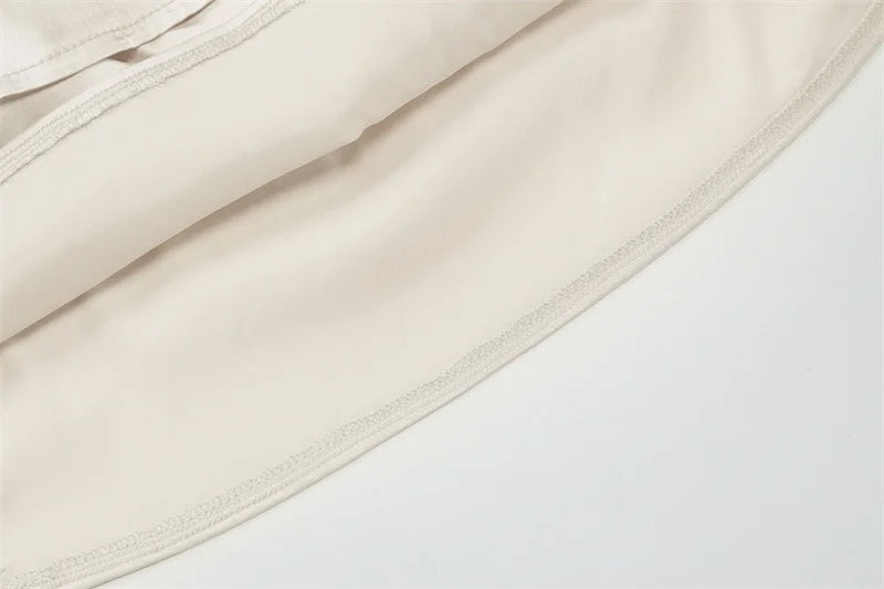 Satin Strapless Sexy Mini Dress Women Fashion Off-shoulder Sleeveless Backless High Waist Ruffle Club Party Dress