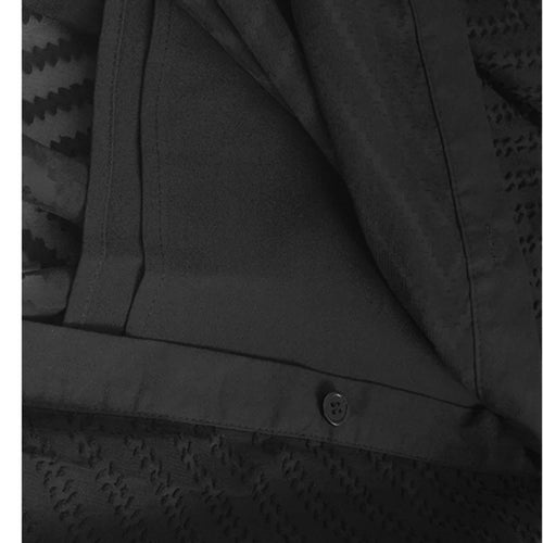 Load image into Gallery viewer, Women Blue Grid Hollow Out Big Size Midi Shirt Dress New Lapel Short Sleeve Fashion Tide Spring Summer 2025 1DJ1208
