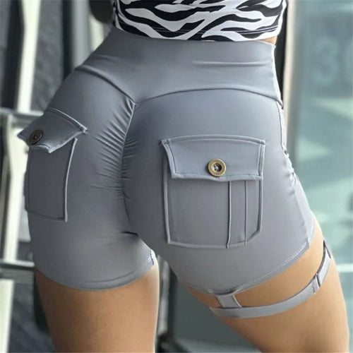 Load image into Gallery viewer, Nylon Belt Yoga Pants Gym Scrunch Fitness Yoga Pant Sports Gym Lift Hip Hight Waist Mesh Legging Running Workout Pants
