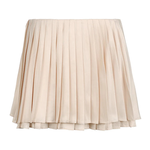 Load image into Gallery viewer, Streetwear Fashion Solid Satin Skirt Mini Solid Basic Summer Party Hottie Pleated Skirt Women Short Bottoms Harajuku
