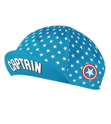Stars On Mountain Blue Polyester/Fleece Unisex Cycling Cap Team Bike Sports Quick Dry Balaclava Absorb Sweat Sun Visor
