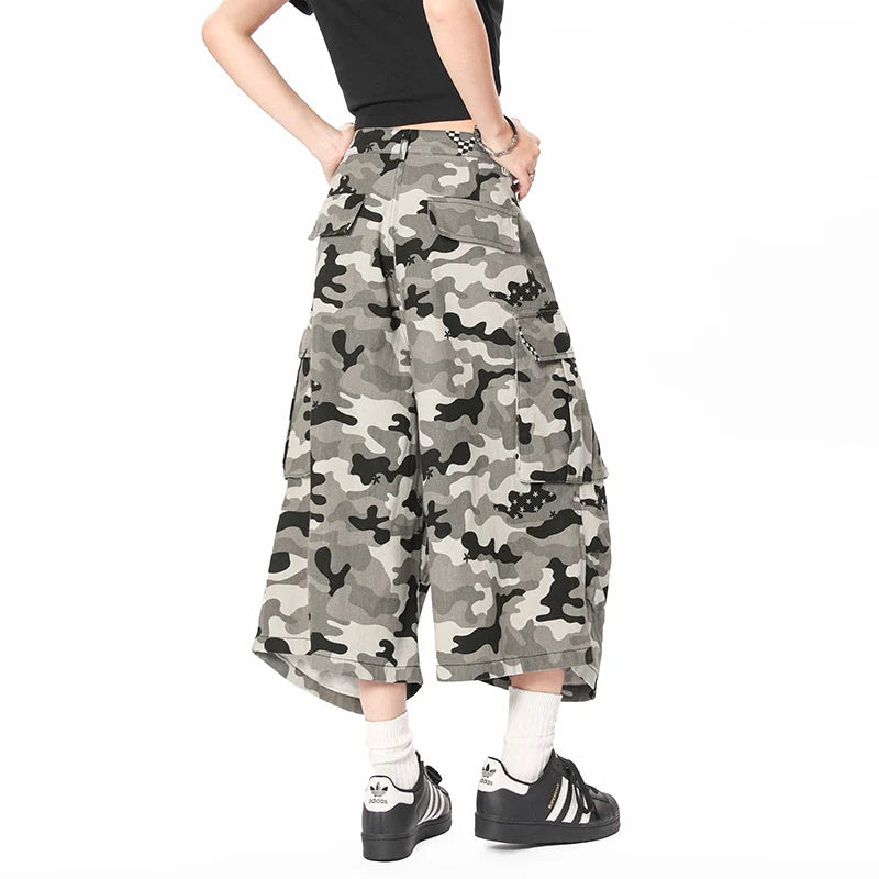 Male Denim Shorts Solid Color American Cropped Clothing New American Summer Straight Casual Trendy Men's Bottoms 9W1347