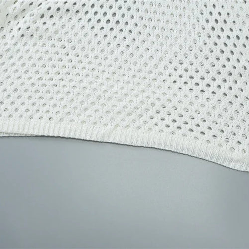 Load image into Gallery viewer, Hollow Out Beach Knit Sexy Mini Dress Women Elegant Halter Lace-up Sleeveless Backless Vacation Club Party Dress
