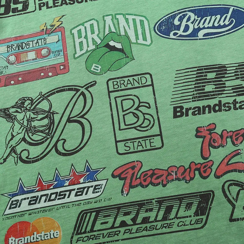 Vintage T-Shirts Y2K Grunge Graphic Printed Punk Gothic Tshirt Streetwear Hip Hop Harajuku Baggy Short Sleeve Washed Tops Green