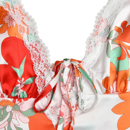 Load image into Gallery viewer, Floral Print Backless Maxi Dress For Women 2023 New V Neck Sleeveless Bodycon Long Dresses Ladies Elegant Sexy Dress
