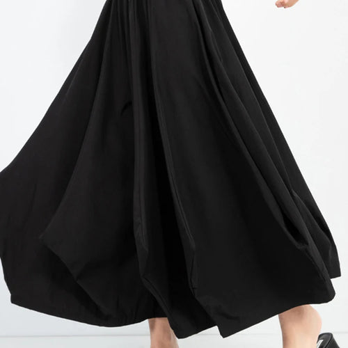 Load image into Gallery viewer, High Elastic Waist Black Pleated Shaped Long Wide Leg Pants New Trousers Women Fashion Tide Spring Autumn 2025  1DJ0980
