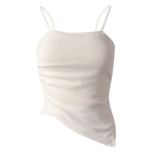 Load image into Gallery viewer, Beige Irregular Tank Top Brief Wide Leg Pants Two Piece Suit New Sleeveless Women Fashion Tide Spring Summer 2025 CPG3157
