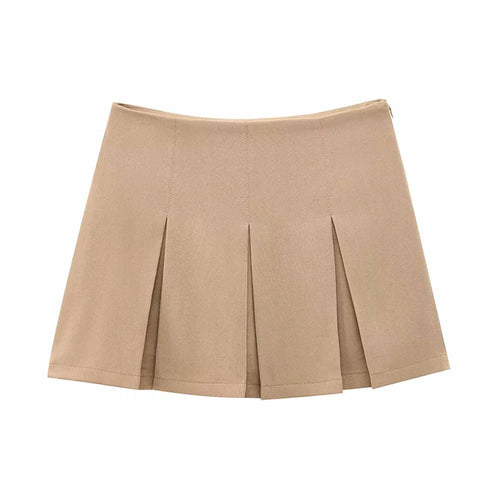 Load image into Gallery viewer, 2025 Spring Summer Women Casual Tierred Mini Skirts Fashion Vintage Solid High Wasit Ruffles Pleated Sexy Shorts Skirts

