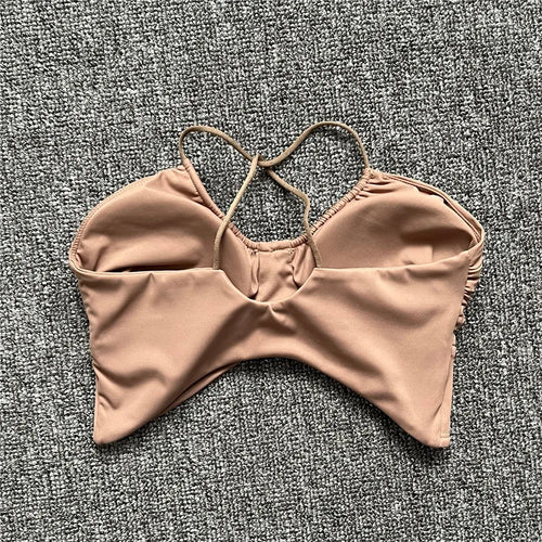 Load image into Gallery viewer, Pad Spandex Nylon Sport Bras Women Sports Bra Gym Gym Fitness Push Up Tank Top Women Cross Yoga Ballet Dance Underwear
