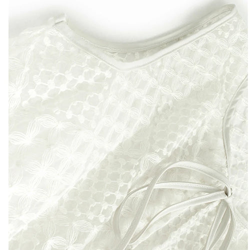 Load image into Gallery viewer, Women Black Mesh Bandage Perspective Elegant Vest Dress New Round Neck Sleeveless Fashion Spring Summer  2025  1DJ0918
