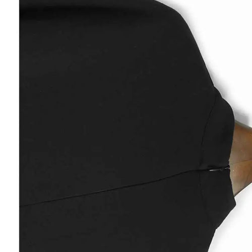 Load image into Gallery viewer, Women Black Three-dimensional Flower Lace Big Size Dress New Turtleneck Short Sleeve Fashion Spring Autumn 2025 1DH8218
