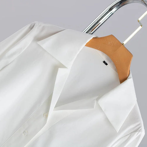 Load image into Gallery viewer, Korean Version Women White Single Breasted Shirt Autumn Winter Long Sleeve Elegant Versatile Festival Top New Streetwear Blouses
