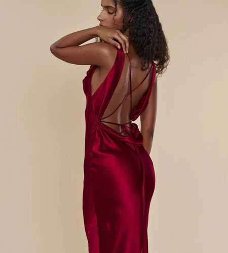 Sexy Backless Lace Up Dress Women Sleeveless Bodycon Elegant Evening Dress Female Slim Fit Party Club Maxi Vestidos 2024