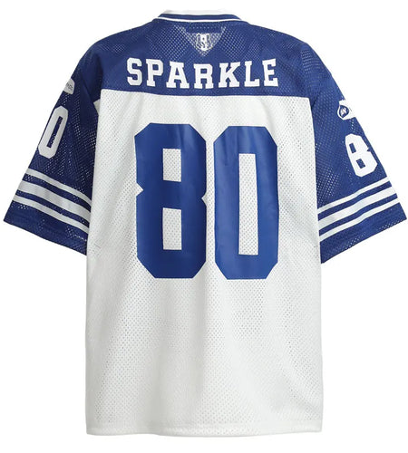 Vintage Mesh Jersey T-Shirt Y2K Graphic Printed Patchwork Sports V-Neck Tshirt Streetwear Hip Hop Harajuku Breathable Urban Top