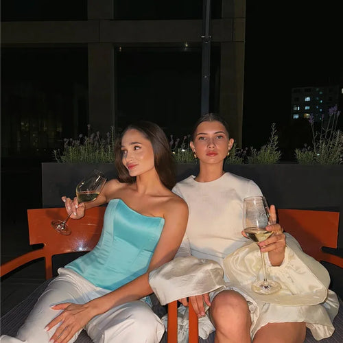 Load image into Gallery viewer, Long Flare Sleeve Knitted Sexy Mini Dress For Women Autumn Winter New Patchwork O Neck A-line Knit Puffy Dress Elegant
